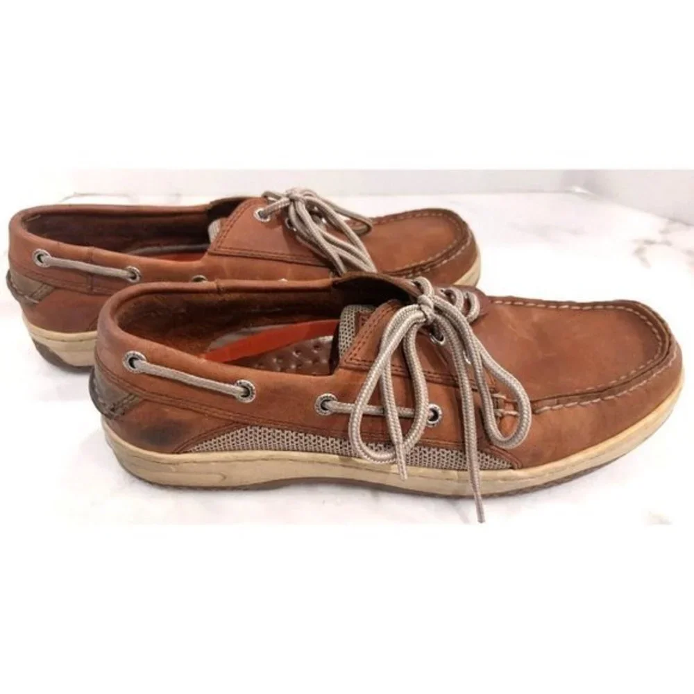 Sperry Top-sider Men's Billfish 3-Eye Boat Shoe Tan/Beige 0799023 Size‎ 9 Medium